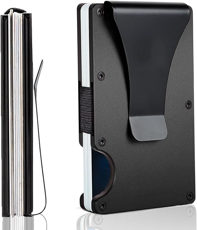 Customizable Metal Wallet with Money Clip