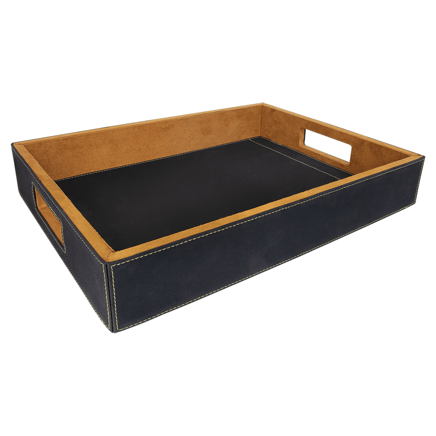 Personalized Vegan Leather Serving Tray - 16" x 12"