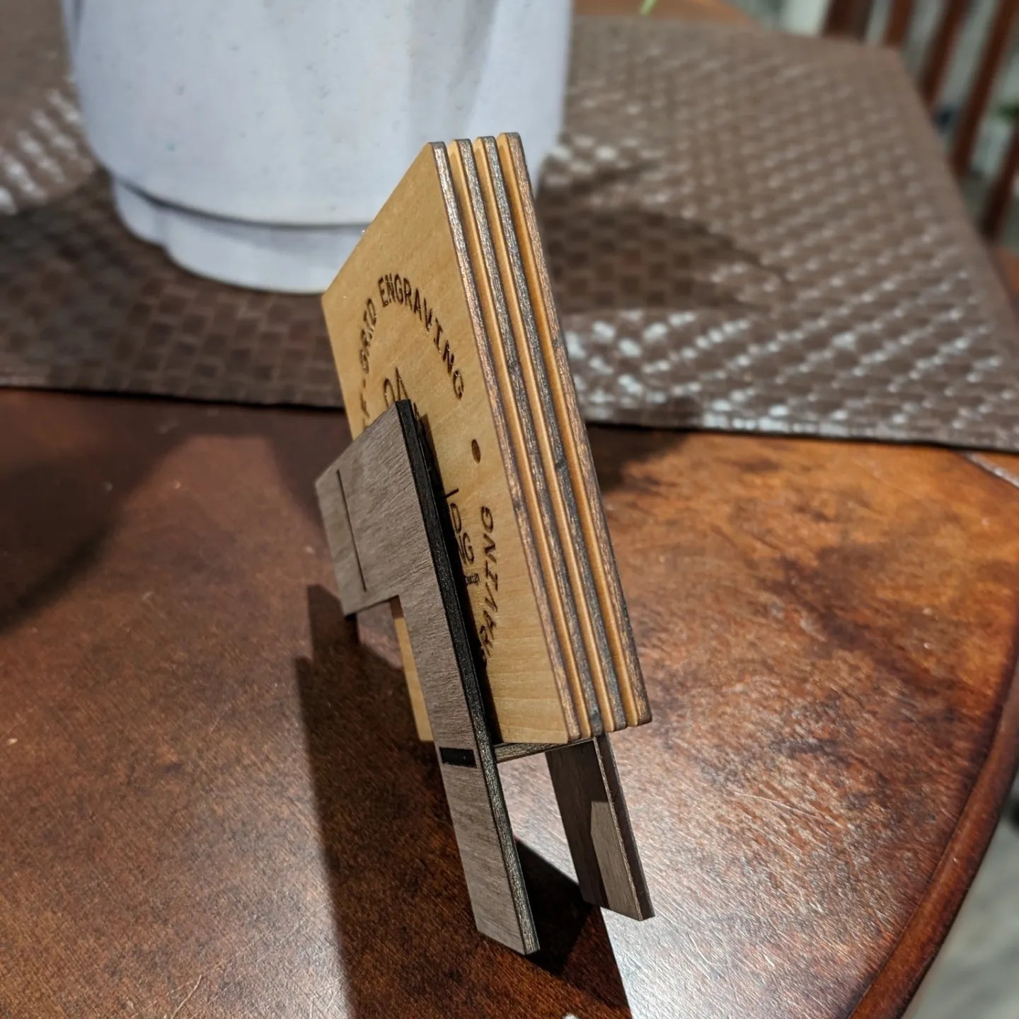 Customizable Coaster Set W/ Walnut stand