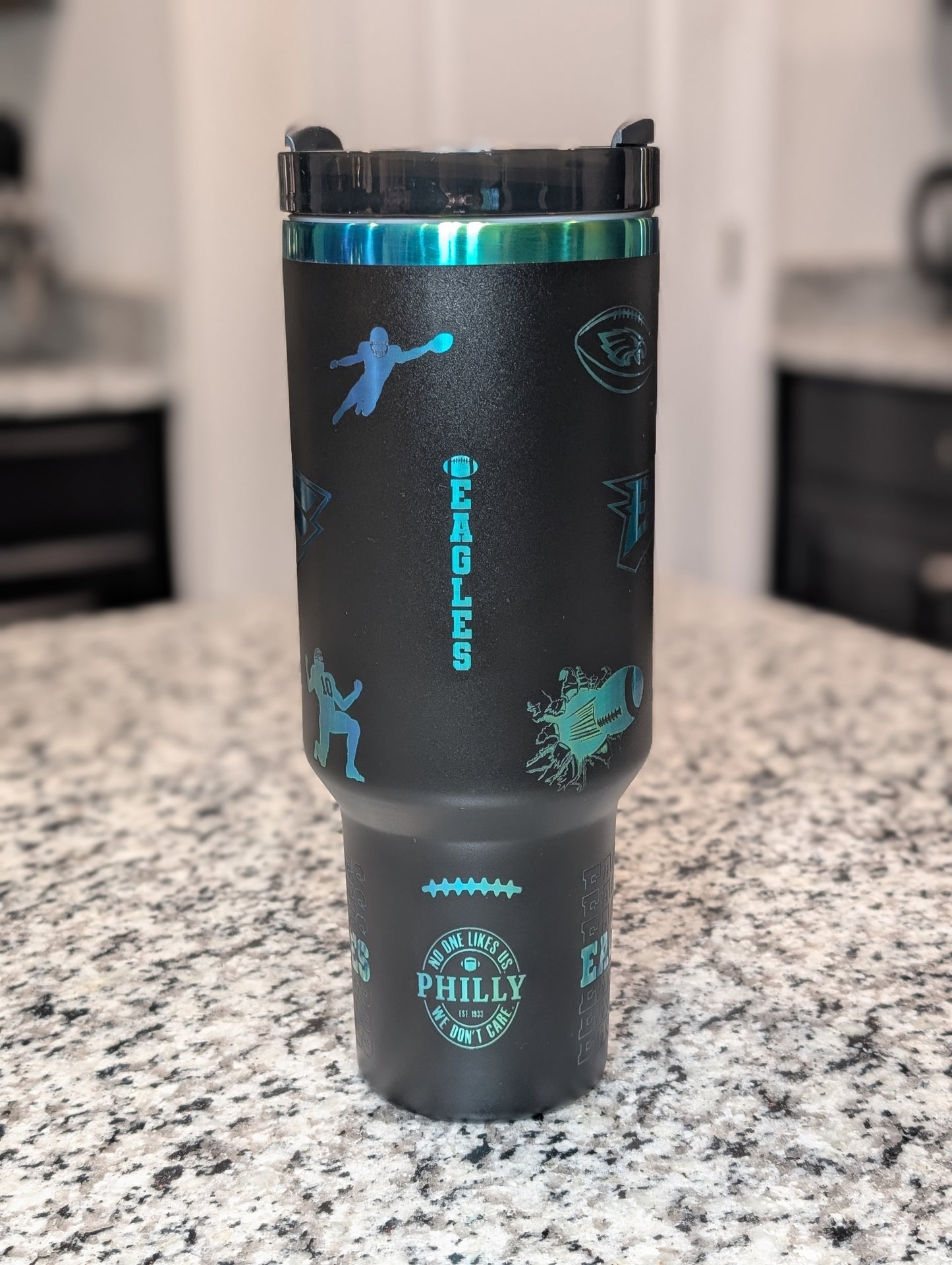 40oz Eagles Football Tumbler