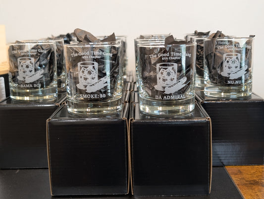 Engraved Whiskey Glass