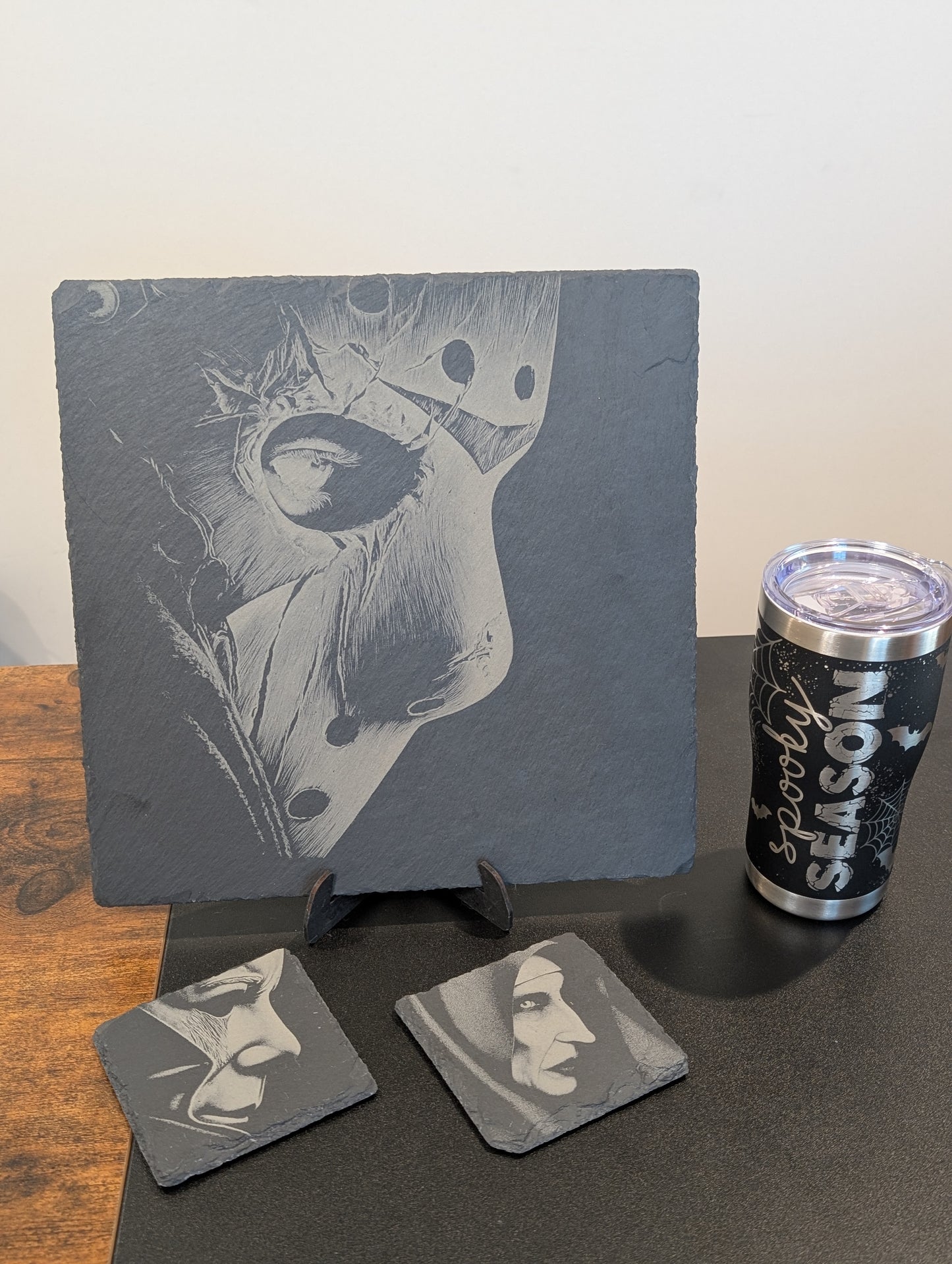 Horror Movie Themed Slate Serving Board