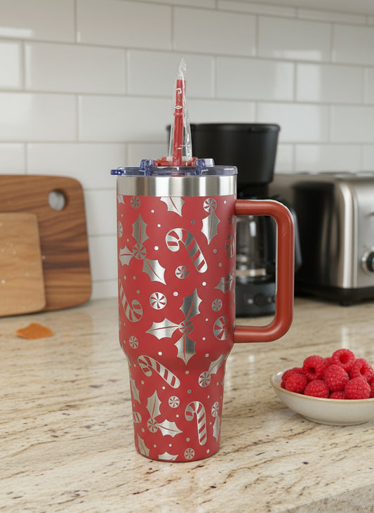 Candy Cane 40oz Tumbler