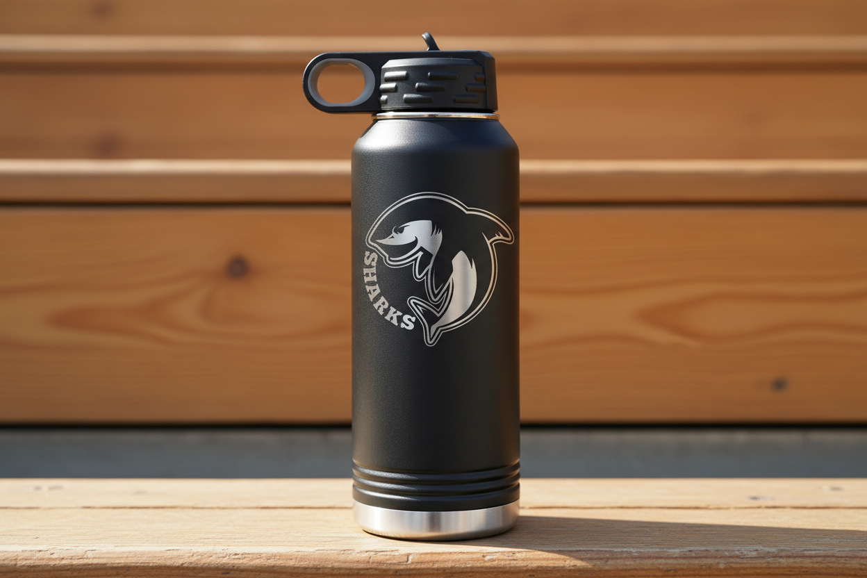 Personalized 32oz Water Bottle – Off-Grid Engraving