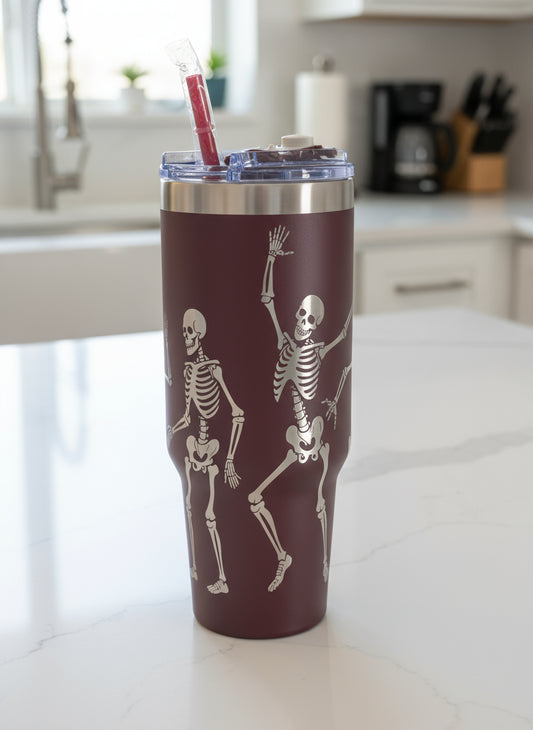 Dancing Skeletons 40oz Tumbler