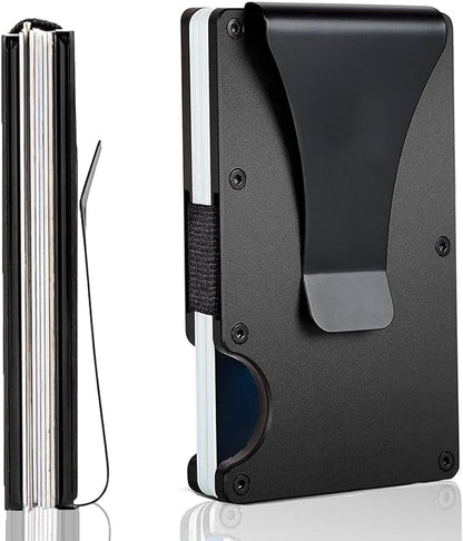 Customizable Metal Wallet with Money Clip