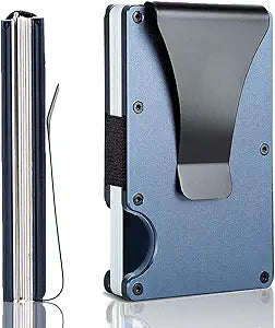 Customizable Metal Wallet with Money Clip
