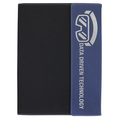 Customizable Vegan Leather & Canvas Portfolio w/Notepad