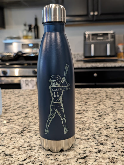 Personalized Stainless Sports Bottle - Pick your Sport