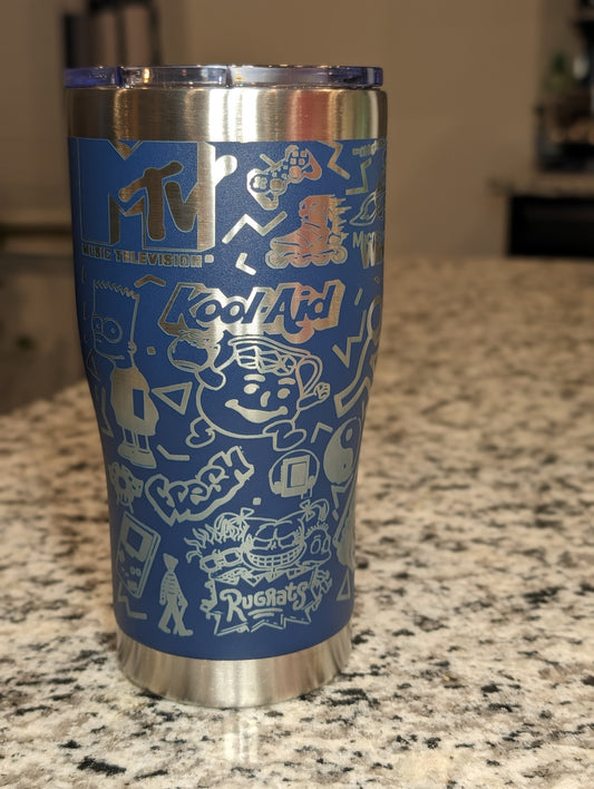 90's Themed 20oz Tumbler