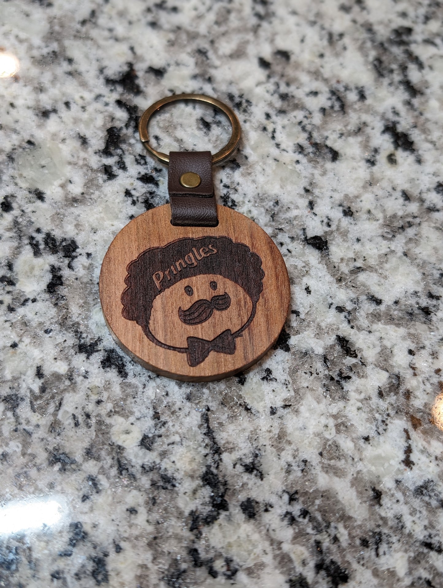 Wooden Engraved Keychain (Circular)