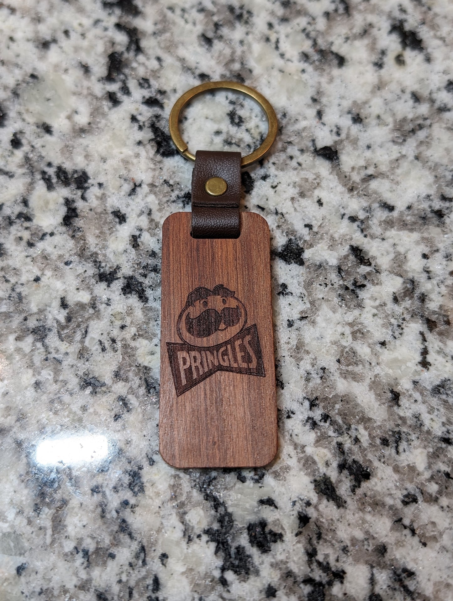 Custom Engraved Wooden Keychain