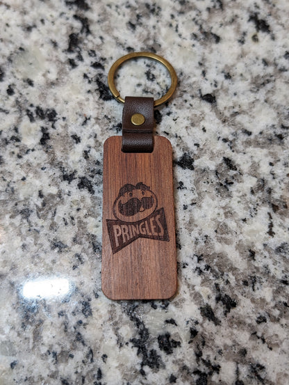 Custom Engraved Wooden Keychain