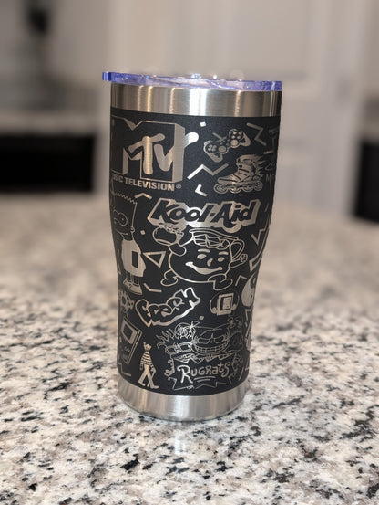 90's Themed 20oz Tumbler