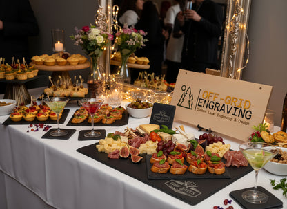 Customizable Slate Serving Board & Coaster Set