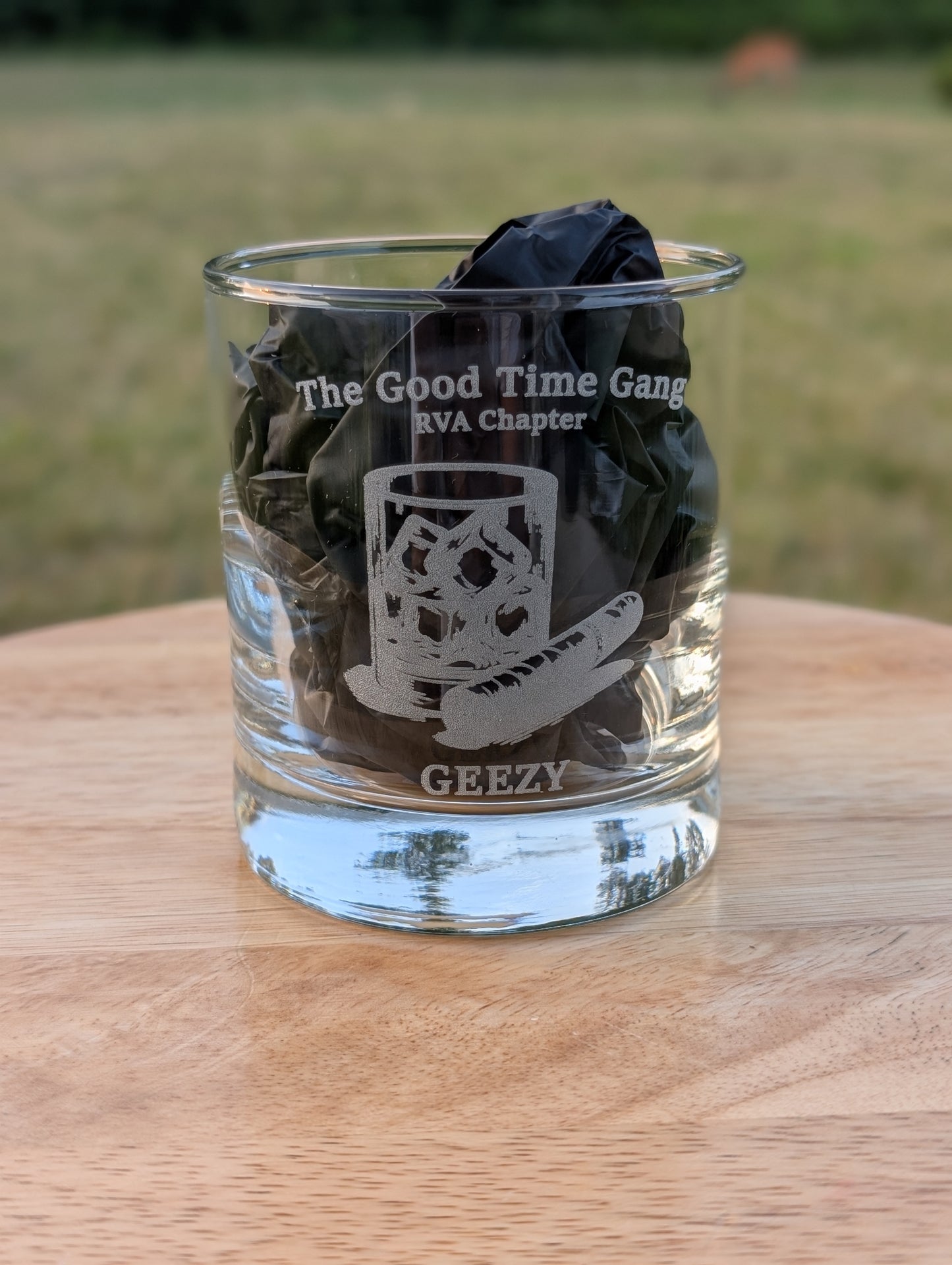 Engraved Whiskey Glass