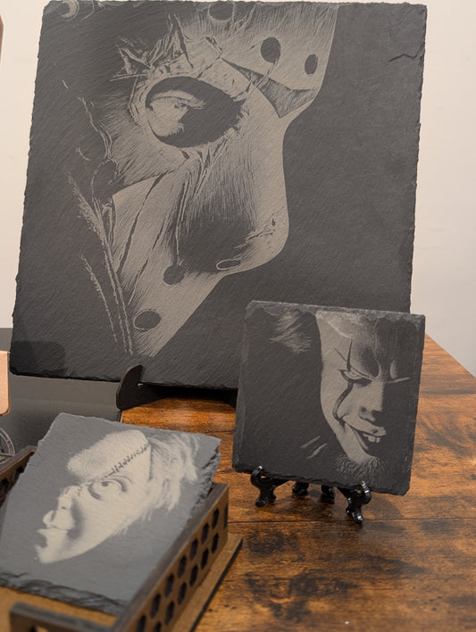 Horror Movie Themed Slate Serving Board