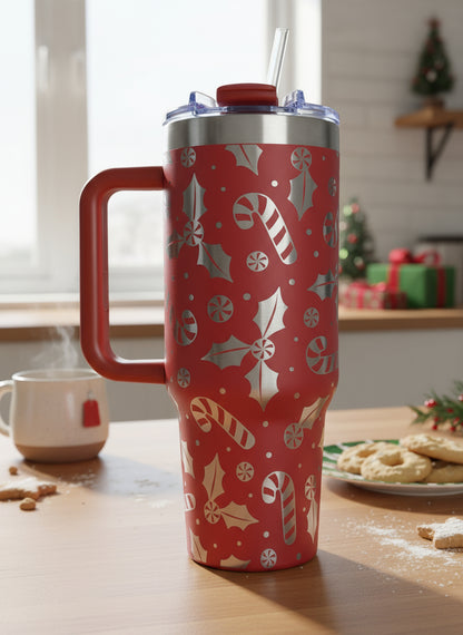 Candy Cane 40oz Tumbler