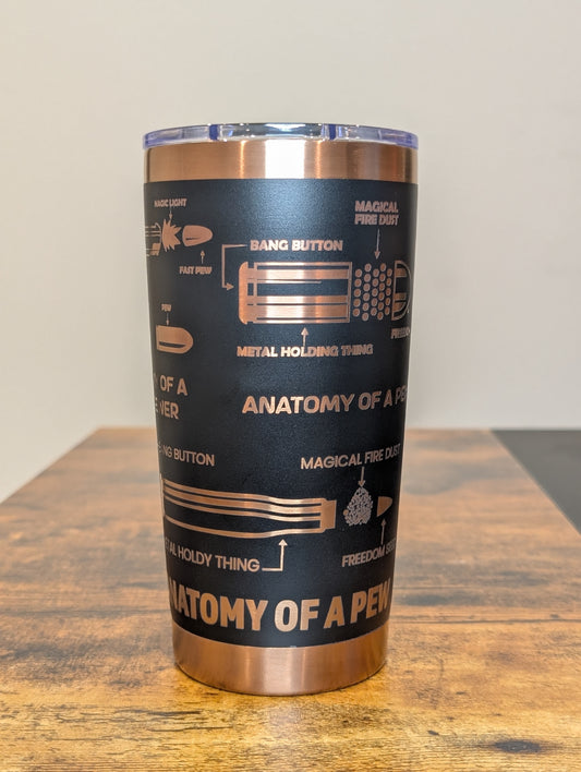 "Anatomy of a Pew" 20oz Tumbler