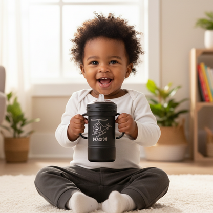 Laser Engraved Sippy Cup - 10oz