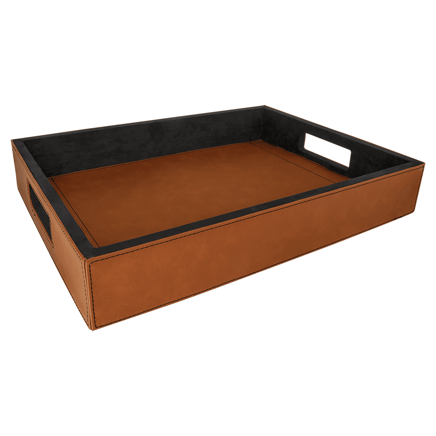 Personalized Vegan Leather Serving Tray - 16" x 12"