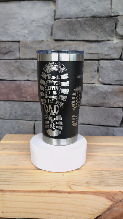 "Stepped Up" Stepdad Appreciation Tumbler