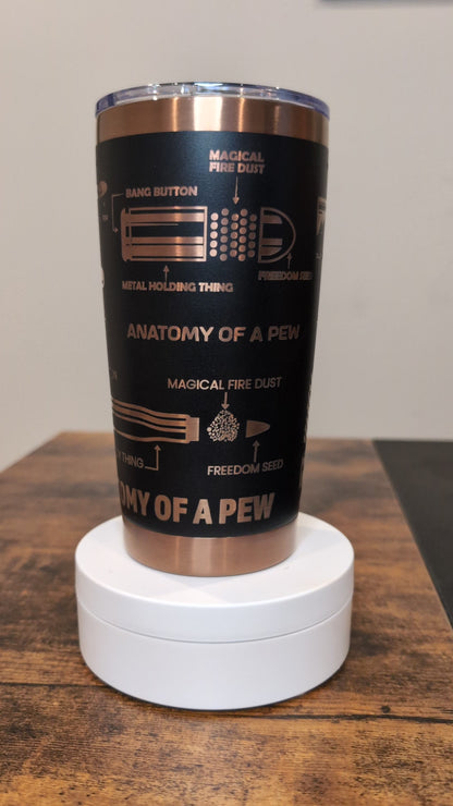 "Anatomy of a Pew" 20oz Tumbler