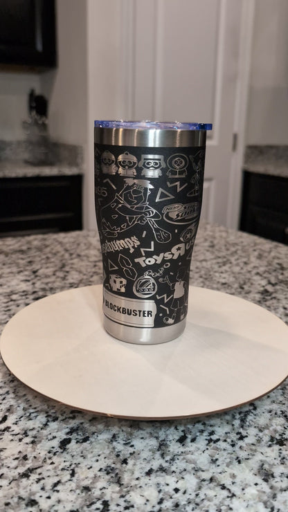 90's Themed 20oz Tumbler