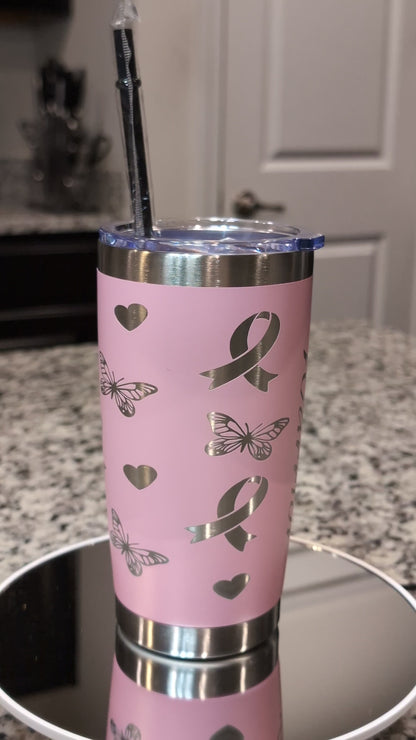 20oz Breast Cancer Awareness Tumbler