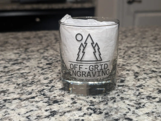 Engraved Whiskey Glass