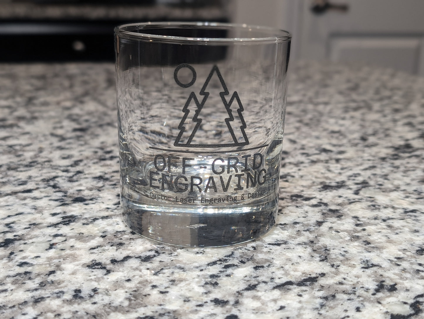 Engraved Whiskey Glass