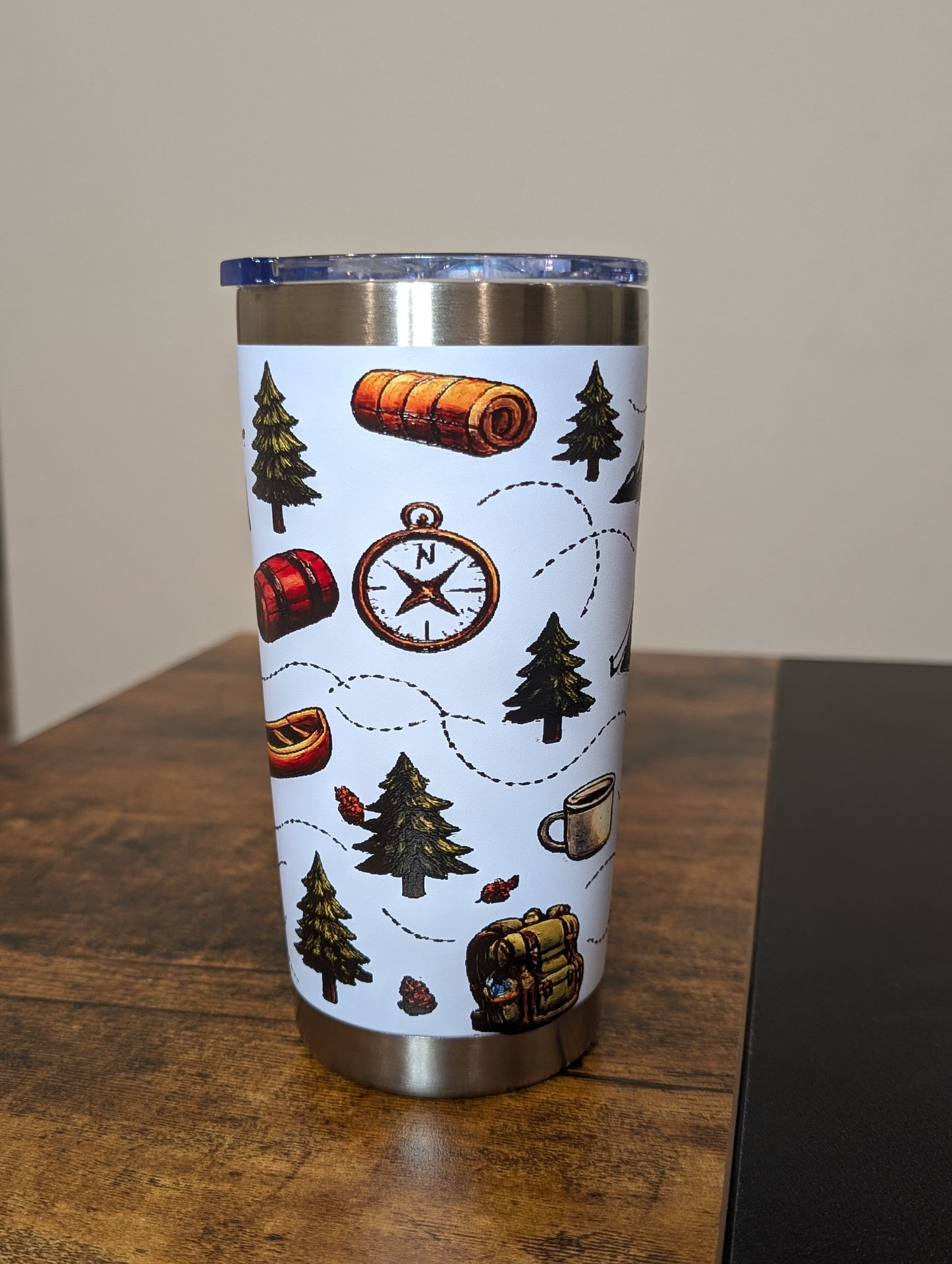 Camping Themed 20oz Tumbler