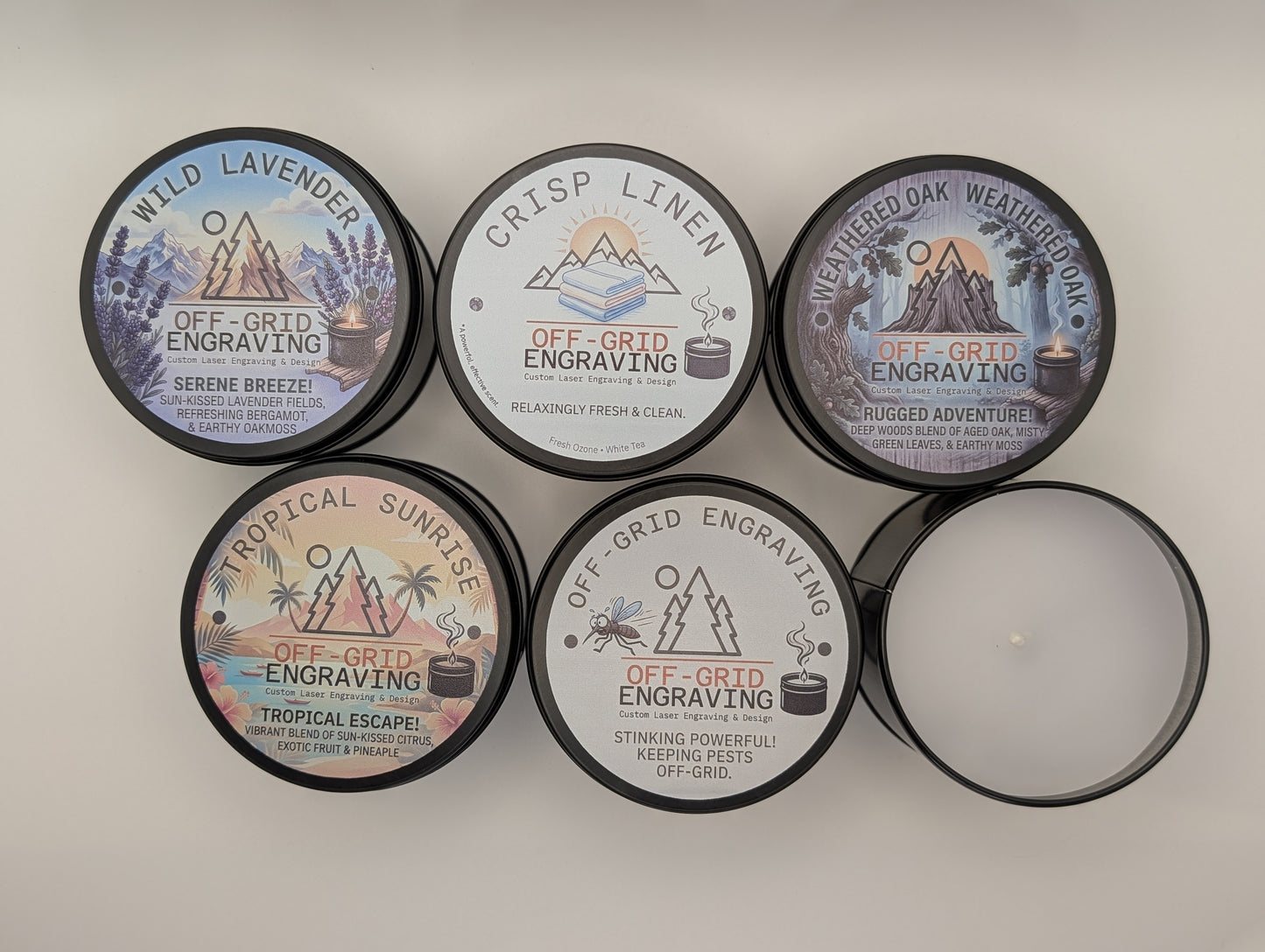 Off-Grid Scented Candles
