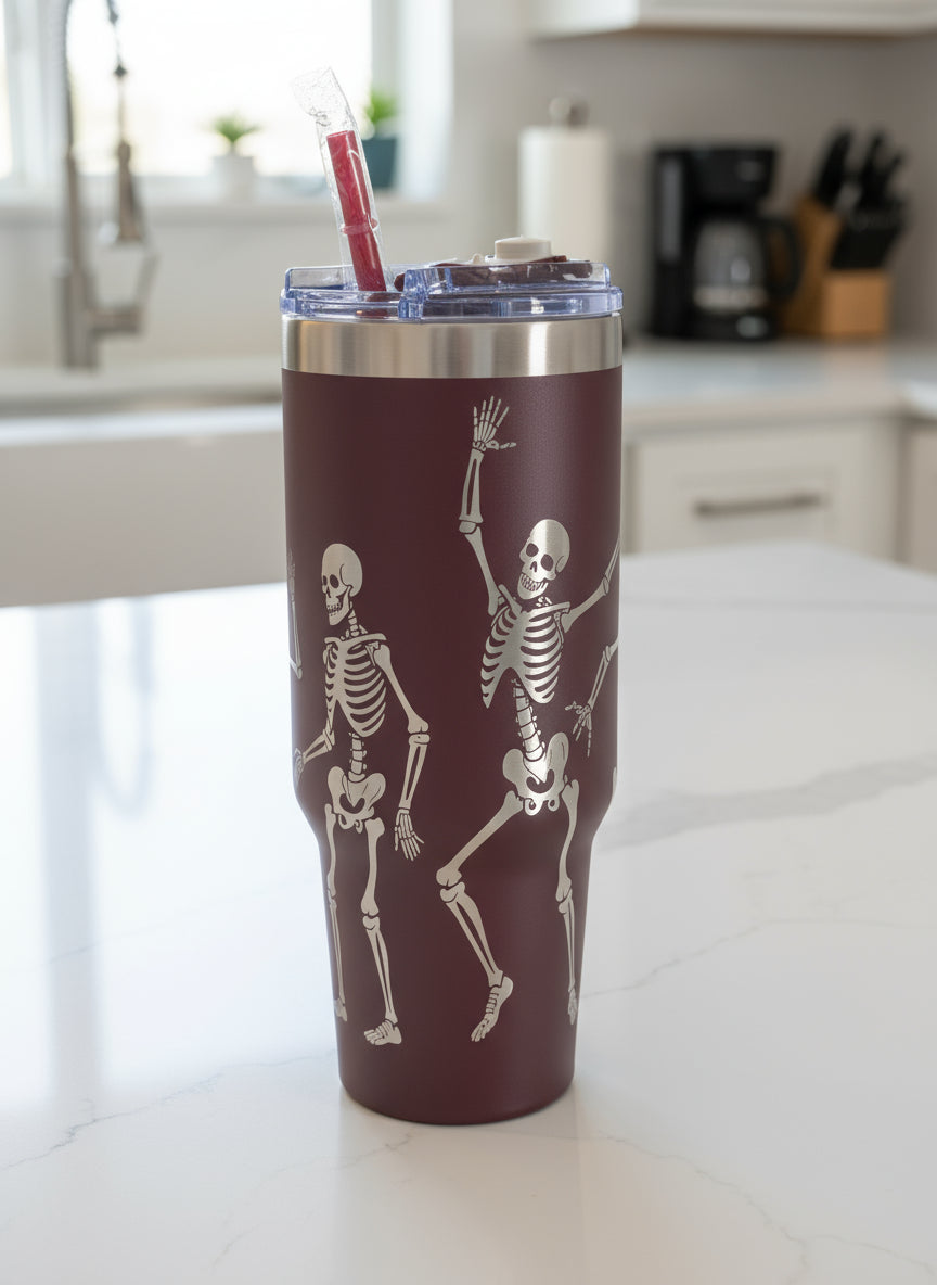 Dancing Skeletons 40oz Tumbler